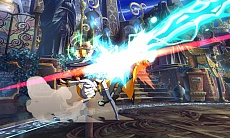 画像集#006のサムネイル/AC版「BLAZBLUE CHRONOPHANTASMA」,秋のバージョンアップで「セリカ=A=マーキュリー」と「Λ-No.11-(ラムダ)」が参戦