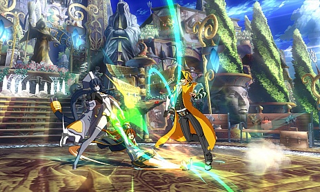 画像集#007のサムネイル/AC版「BLAZBLUE CHRONOPHANTASMA」,秋のバージョンアップで「セリカ=A=マーキュリー」と「Λ-No.11-(ラムダ)」が参戦