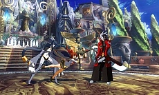 画像集#022のサムネイル/AC版「BLAZBLUE CHRONOPHANTASMA」,秋のバージョンアップで「セリカ=A=マーキュリー」と「Λ-No.11-(ラムダ)」が参戦
