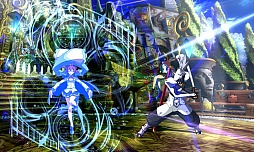 画像集#036のサムネイル/AC版「BLAZBLUE CHRONOPHANTASMA」,秋のバージョンアップで「セリカ=A=マーキュリー」と「Λ-No.11-(ラムダ)」が参戦