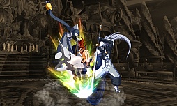 画像集#037のサムネイル/AC版「BLAZBLUE CHRONOPHANTASMA」,秋のバージョンアップで「セリカ=A=マーキュリー」と「Λ-No.11-(ラムダ)」が参戦