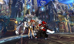 画像集#043のサムネイル/AC版「BLAZBLUE CHRONOPHANTASMA」,秋のバージョンアップで「セリカ=A=マーキュリー」と「Λ-No.11-(ラムダ)」が参戦