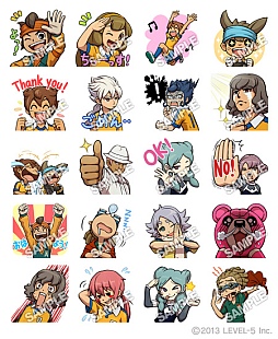 画像ギャラリー No.003のサムネイル画像 / 「イナズマイレブン」シリーズのLINE向けスタンプ第2弾が本日配信スタート