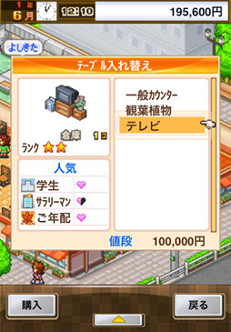 画像ギャラリー No.006のサムネイル画像 / 目指せ地域ナンバーワン! スマートフォン向け経営シミュレーション「大盛グルメ食堂」を取り上げる「(ほぼ)日刊スマホゲーム通信」第38回