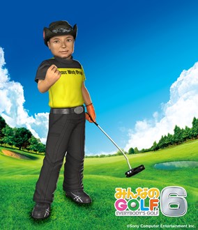 画像ギャラリー No.002のサムネイル画像 / 「みんなのGOLF 6」片山晋呉プロがキャラクターで登場。9月30日まで無料配信