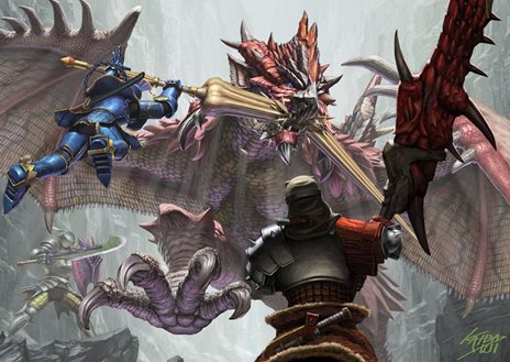 画像ギャラリー No.001のサムネイル画像 / 「モンスターハンター マッシヴハンティング」がGREEで配信開始。仲間と共に大型モンスターの狩猟を楽しもう