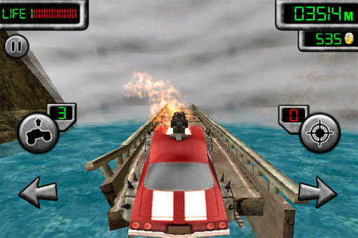 画像ギャラリー No.010のサムネイル画像 / ゾンビ達をはねのけながら荒野を駆け抜ける。iOS向けアクションレース「The Last Driver」を紹介する「(ほぼ)日刊スマホゲーム通信」第56回