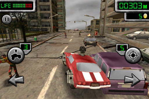 画像ギャラリー No.011のサムネイル画像 / ゾンビ達をはねのけながら荒野を駆け抜ける。iOS向けアクションレース「The Last Driver」を紹介する「(ほぼ)日刊スマホゲーム通信」第56回