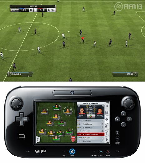 Wii U版 Fifa 13 ワールドクラス サッカー Wii U Gamepadを使用した ほかのコンシューマ機版とは異なる特徴的なゲーム システムを紹介