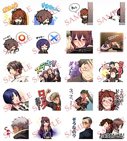 画像ギャラリー No.001のサムネイル画像 / 「月英学園 -kou-」のLINEスタンプがスタンプショップで配信スタート