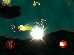 画像ギャラリー No.010のサムネイル画像 / App Storeスタッフも太鼓判の傑作。スマートフォン向けアクション「レイマン ジャングル ラン」を紹介する「(ほぼ)日刊スマホゲーム通信」第176回