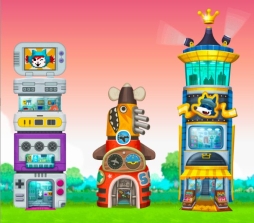 画像ギャラリー No.002のサムネイル画像 / 「ハッピーストリート」,新施設“ハッピーステーション”で機関車を走らせよう