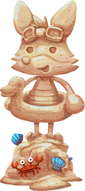 画像集#017のサムネイル/「ハッピーストリート」,新たなエリア「ビーチ」「シーサイドストリート」が登場