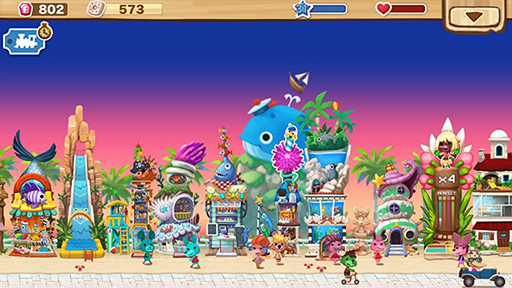 画像集#021のサムネイル/「ハッピーストリート」,新たなエリア「ビーチ」「シーサイドストリート」が登場