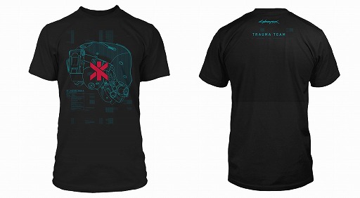 画像ギャラリー No.004のサムネイル画像 / 「サイバーパンク2077」,公式Tシャツが東京ゲームショウ2019にて先行販売