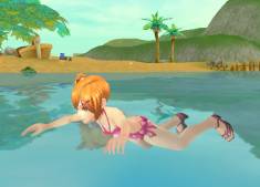 画像ギャラリー No.008のサムネイル画像 / 「デーモンハンティング」アイテムモールでドット柄の「水着ピンク」が販売開始