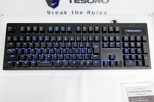 画像ギャラリー No.010のサムネイル画像 / 注目は低背キースイッチ採用の日本語キーボード「Gram Spectrum」。台湾Tesoroのゲーマー向け周辺機器をオウルテックが国内販売開始