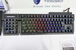 画像ギャラリー No.015のサムネイル画像 / 注目は低背キースイッチ採用の日本語キーボード「Gram Spectrum」。台湾Tesoroのゲーマー向け周辺機器をオウルテックが国内販売開始