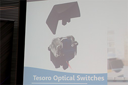 画像ギャラリー No.027のサムネイル画像 / 注目は低背キースイッチ採用の日本語キーボード「Gram Spectrum」。台湾Tesoroのゲーマー向け周辺機器をオウルテックが国内販売開始