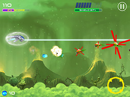 画像ギャラリー No.005のサムネイル画像 / 自機を強化して高得点を目指せ。iOS向け横スクロールSTG「J.A.M.」を紹介する「(ほぼ)日刊スマホゲーム通信」第121回