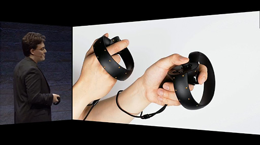 画像ギャラリー No.010のサムネイル画像 / 「Oculus Rift」の製品版実機が公開。仮想世界のオブジェクトに触れられる両手用入力デバイス「Oculus Touch」の存在も明らかに