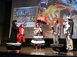 画像ギャラリー No.021のサムネイル画像 / 「ワンピース 海賊無双2 完成披露発表会」の模様をレポート。ペローナ姿の芹那さんがまぶしすぎ