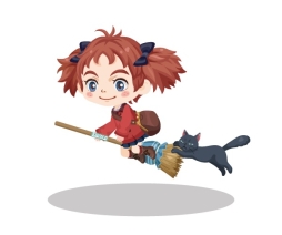 画像ギャラリー No.005のサムネイル画像 / 「LINE プレイ」が映画「メアリと魔女の花」とコラボ。限定LINEスタンプがもらえる