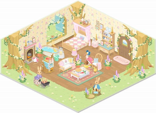 画像ギャラリー No.001のサムネイル画像 / 「LINE プレイ」に「ピーターラビット」の世界観が広がる癒しの公式ルームが登場
