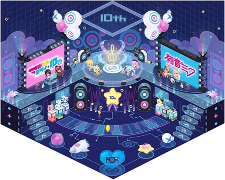 画像ギャラリー No.006のサムネイル画像 / 「LINE プレイ」が10周年,「初音ミク」とのコラボをスタート。「初音ミクスクエア」もオープン