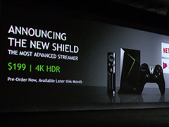 ［CES 2017］NVIDIA，4K，HDRそしてGoogle Assistant対応の新世代「SHIELD」コンソールを発表