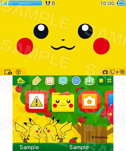 画像ギャラリー No.003のサムネイル画像 / ピカチュウのボイスつきニンテンドー3DSテーマが2種類発売