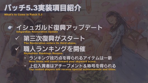 画像(018)「FFXIV」パッチ5.3「クリスタルの残光」で追加されるコンテンツの情報が公開に。「第58回FFXIVプロデューサーレターLive」をレポート