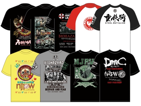 画像ギャラリー No.003のサムネイル画像 / 「カプコン アーケード キャビネット」と新日本プロレスのコラボTシャツが登場