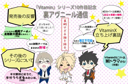 画像ギャラリー No.002のサムネイル画像 / 「Vitamin」シリーズ10周年。制作秘話を語る「裏アヴニール通信」第1回公開
