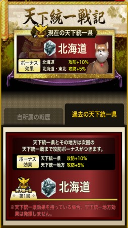 画像集#003のサムネイル/「天下統一クロニクル」イベント「天下統一戦」の初代王者は「北海道」に