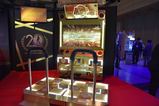 JAEPO2019］黄金のDDR筐体！「DanceDanceRevolution 20th anniversary  model」がKONAMIブースで初披露。2019年3月から稼働開始