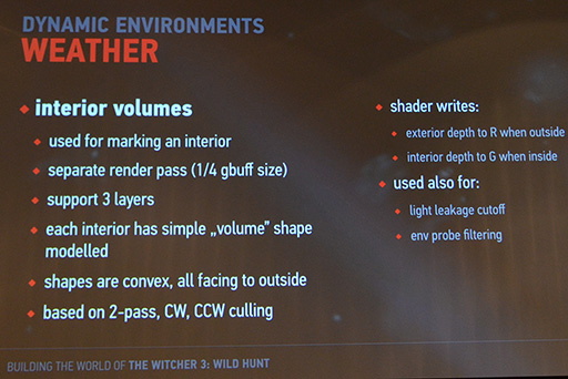 画像集 No.020のサムネイル画像 / ［SIGGRAPH 2015］「The Witcher 3」メイキングセッションに見る，先端的なオープンワールドゲームの実装テクニック