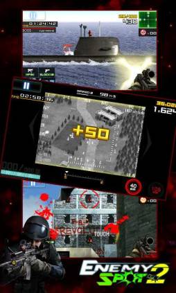 画像ギャラリー No.004のサムネイル画像 / 特殊部隊の一員となって戦うSTG「ENEMY SPOT2」がGoogle Playに登場