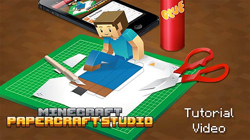 57 Digital Minecraft のペーパークラフトが作成できるiosアプリ Minecraft Papercraft Studio をリリース