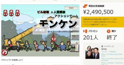 画像ギャラリー No.010のサムネイル画像 / ゲーム制作プロジェクト「モンケン」がクラウドファンディングに成功