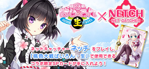 画像集#001のサムネイル/「ネッチ」が麻雀ゲーム「桃色大戦ぱいろん・生」とコラボ。限定カードが登場