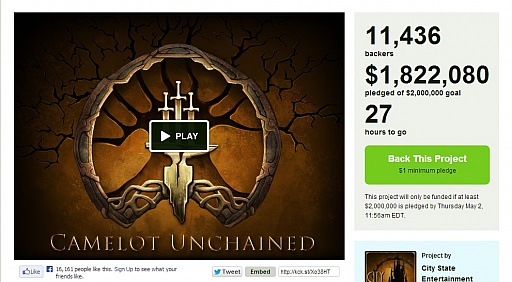 画像ギャラリー No.001のサムネイル画像 / 「DAoC」の次回作と噂される「Camelot Unchained」,Kickstarterでの資金調達の目標額200万ドルまであとわずか。達成なるか