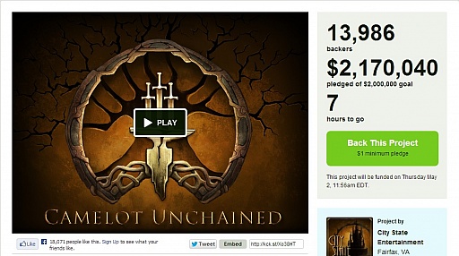 画像ギャラリー No.001のサムネイル画像 / 「DAoC」の生みの親マーク・ジェイコブス氏の新作「Camelot Unchained」,Kickstarterでの募集出資額が目標額200万ドルを達成