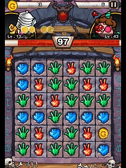 画像ギャラリー No.002のサムネイル画像 / 独特のプレイ感覚にハマる。iOS向けパズル「少女と騎士とじゃんけんぽん:ダンジョンブロック」を紹介する「(ほぼ)日刊スマホゲーム通信」第202回