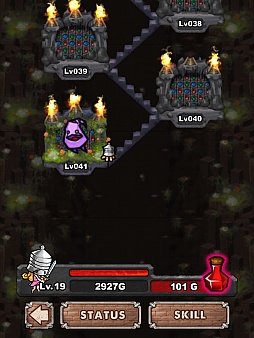 画像ギャラリー No.005のサムネイル画像 / 独特のプレイ感覚にハマる。iOS向けパズル「少女と騎士とじゃんけんぽん:ダンジョンブロック」を紹介する「(ほぼ)日刊スマホゲーム通信」第202回