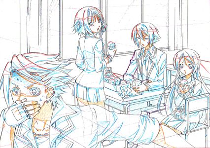 画像ギャラリー No.002のサムネイル画像 / 「MIND≒0(マインド/ゼロ)」,店舗別特典用イラストラフ5種類が公開に。ゲーム中とは違った雰囲気の学生服/ネグリジェ/ビキニ/着物姿をお披露目