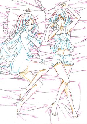 画像ギャラリー No.003のサムネイル画像 / 「MIND≒0(マインド/ゼロ)」,店舗別特典用イラストラフ5種類が公開に。ゲーム中とは違った雰囲気の学生服/ネグリジェ/ビキニ/着物姿をお披露目