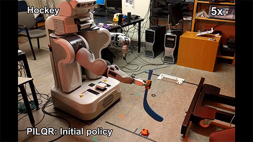 Combining Model-Based and Model-Free Updates for Trajectory-Centric Reinforcement Learning