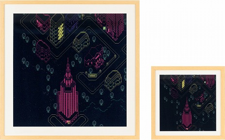 MOTHER 2 マザー2 レプリカスクリーン ムーンサイド 黒 Lサイズ 絵画- MOTHER 2 マザー2 レプリカスクリーン ムーンサイド 黒 Lサイズ 絵画-