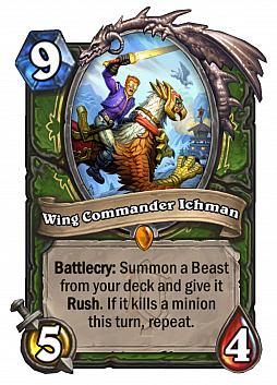 画像ギャラリー No.002のサムネイル画像 / 「ハースストーン」,ハンター向け新レジェンド“ウィングコマンダー・アイクマン”(Wing Commander Ichman)を4Gamer独占公開